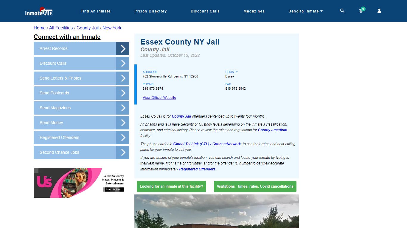Essex County NY Jail - Inmate Locator - Lewis, NY