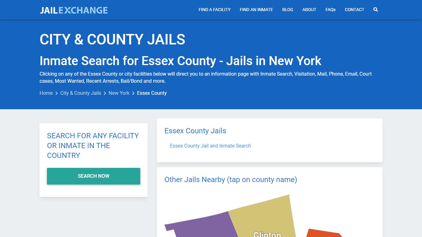 Inmate Search for Essex County | Jails in New York - Jail Exchange